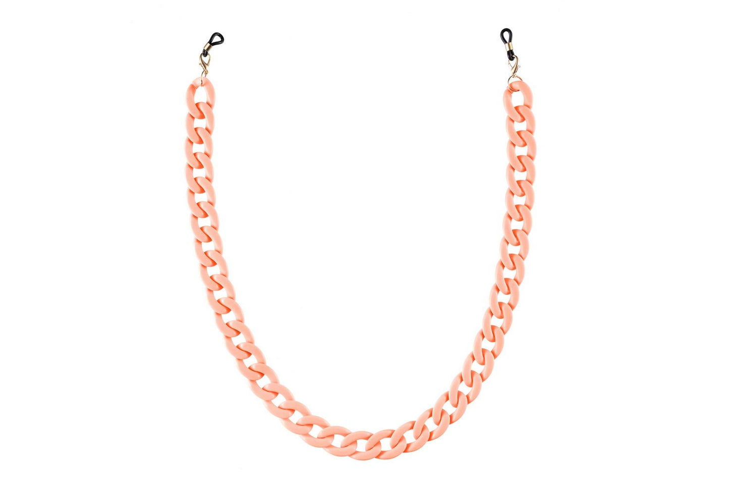 Eyeglass chain in apricot (plastic / 65cm)
