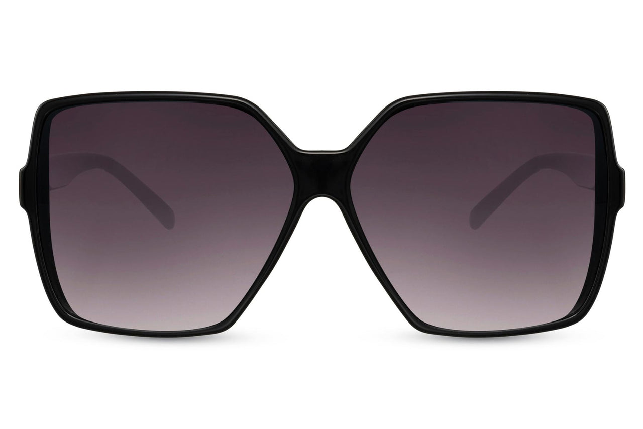 Heart-shaped sunglasses with pink lenses