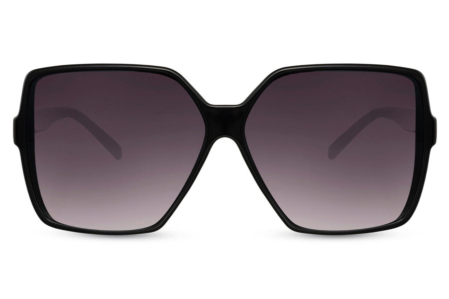 Heart-shaped sunglasses with pink lenses