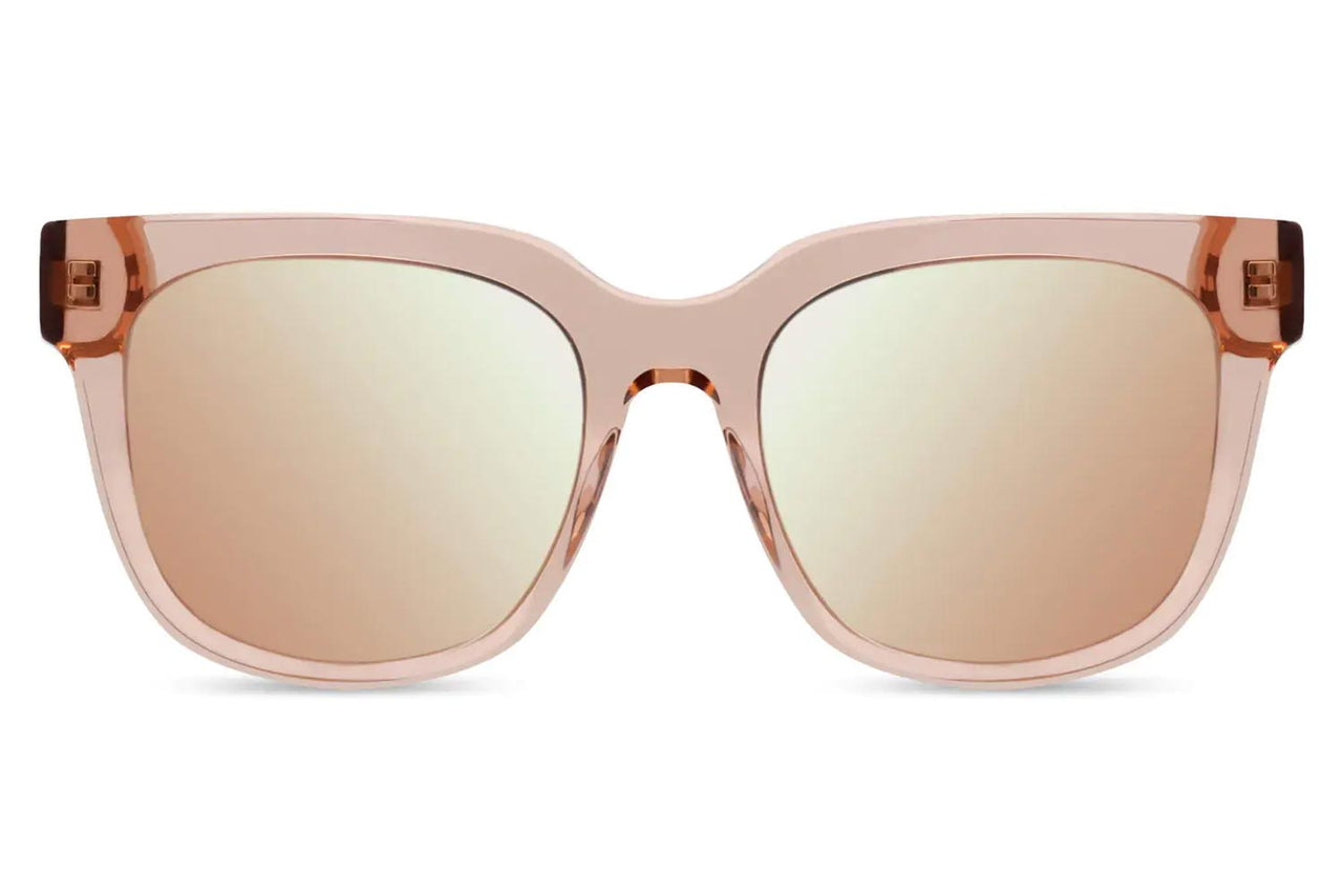 Heart-shaped sunglasses with pink lenses