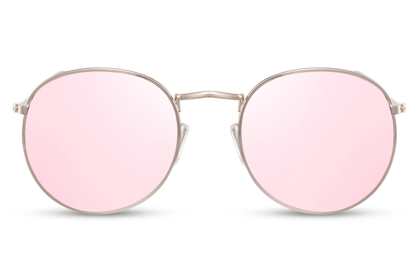 Heart-shaped sunglasses with pink lenses