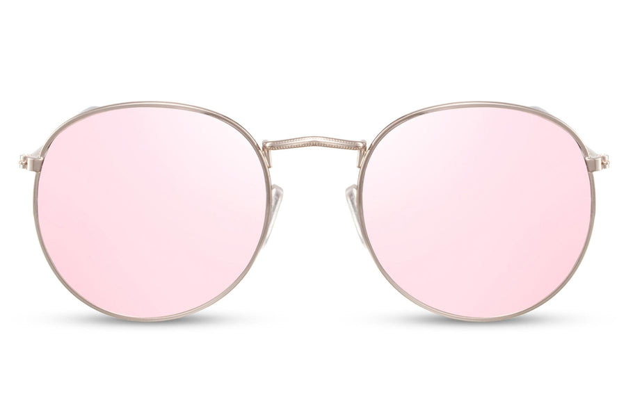Heart-shaped sunglasses with pink lenses
