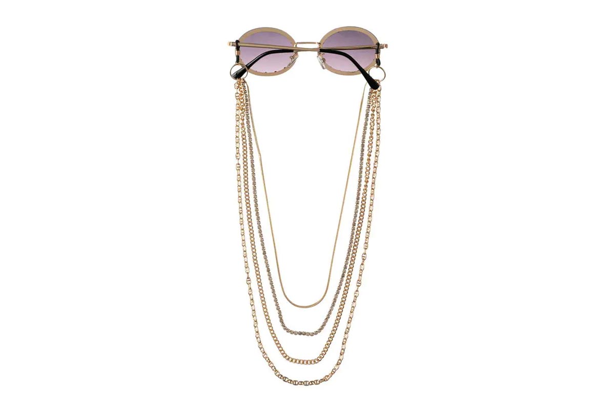 Eyeglass chain in metal #1715 (metal / 65cm)
