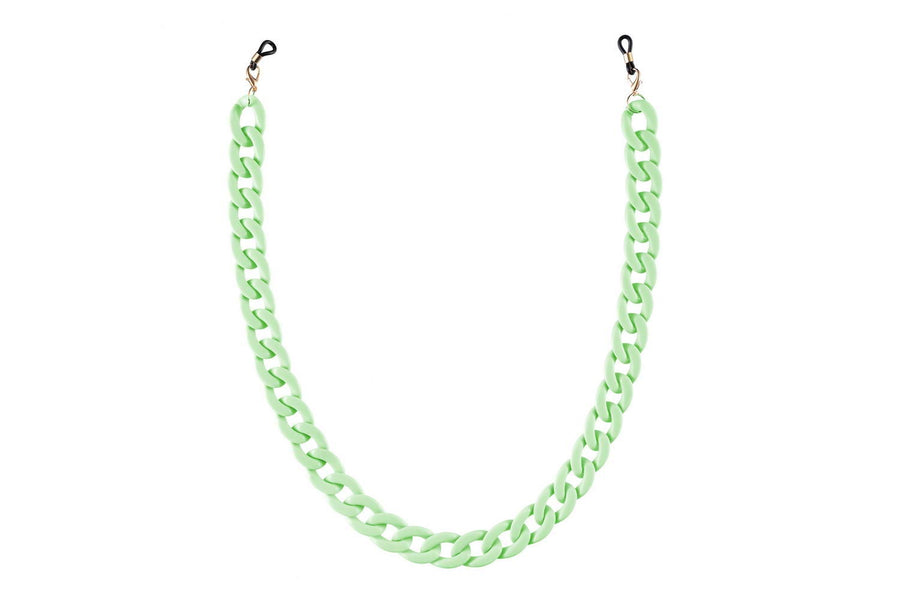 Glasses chain in mint green (plastic / 65cm)