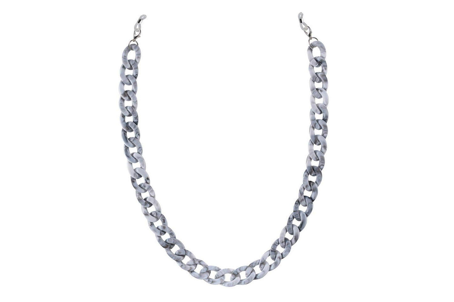 Glasses chain in gray (plastic / 65cm)