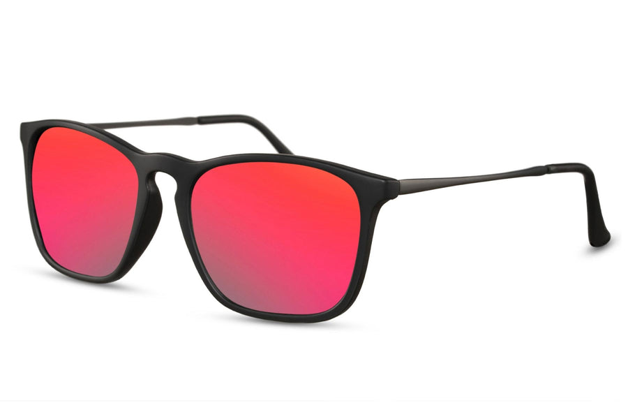 Heart-shaped sunglasses with pink lenses