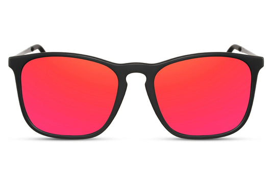 Heart-shaped sunglasses with pink lenses