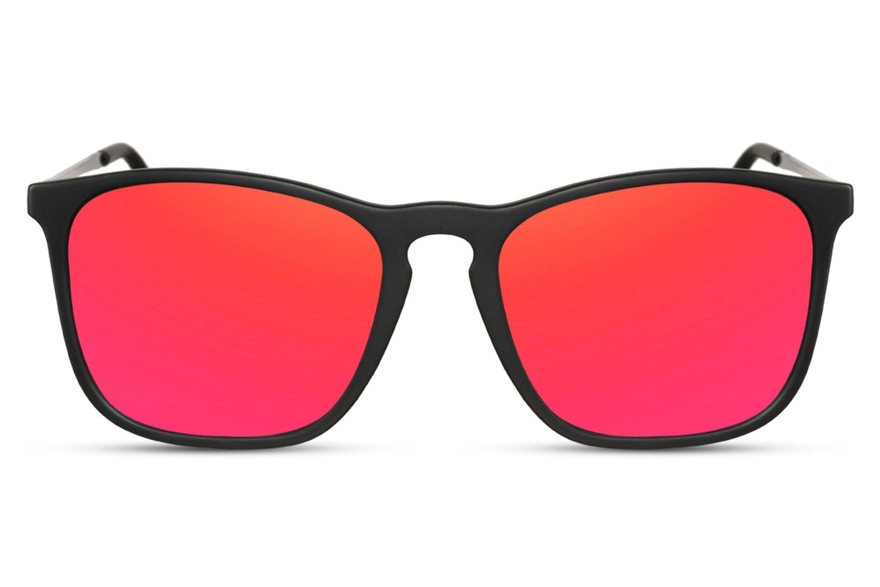 Heart-shaped sunglasses with pink lenses