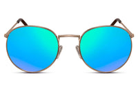 Thumbnail for Aviator solglasögon i guldig metall med gradienta spegelglas