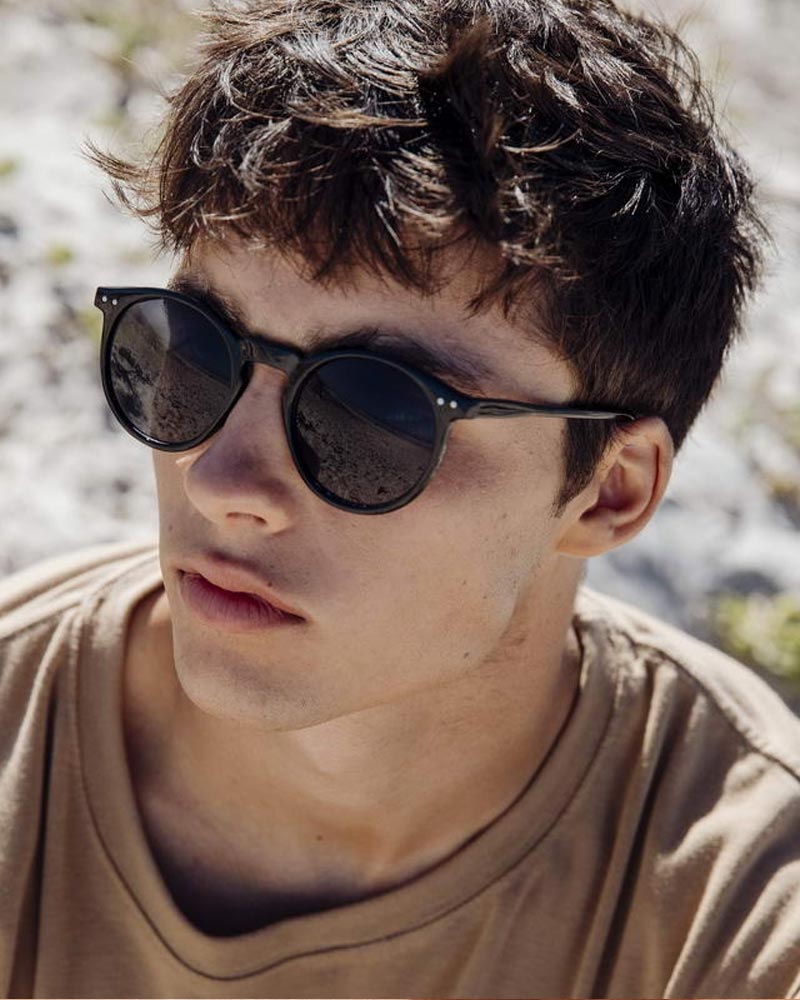 Heart-shaped sunglasses with pink lenses