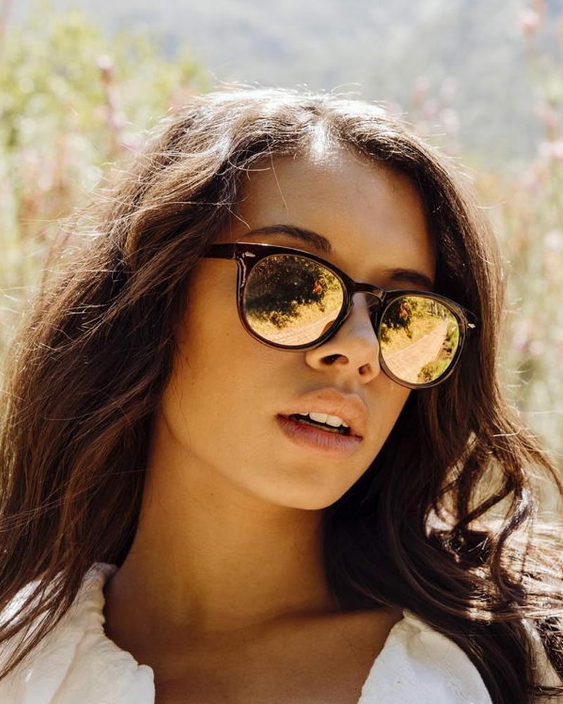 Heart-shaped sunglasses with pink lenses