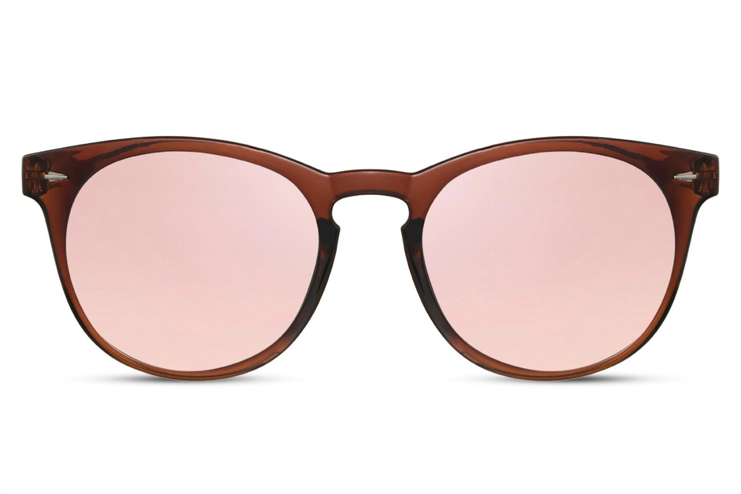 Heart-shaped sunglasses with pink lenses