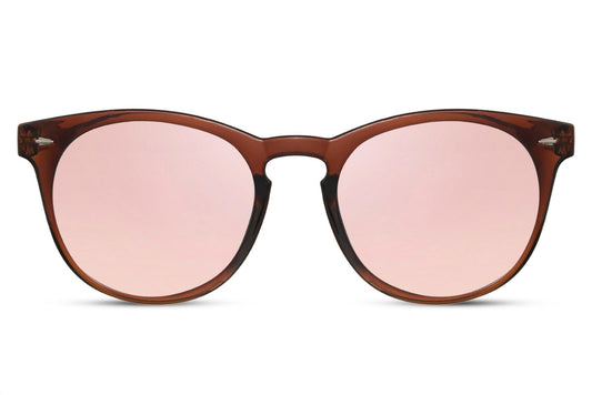 Heart-shaped sunglasses with pink lenses