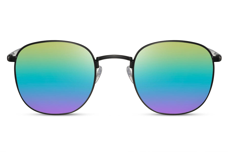 Heart-shaped sunglasses with pink lenses