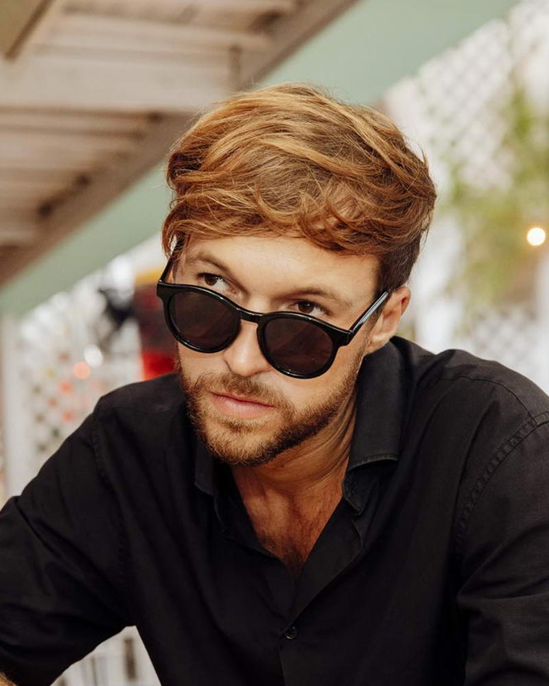 Heart-shaped sunglasses with pink lenses