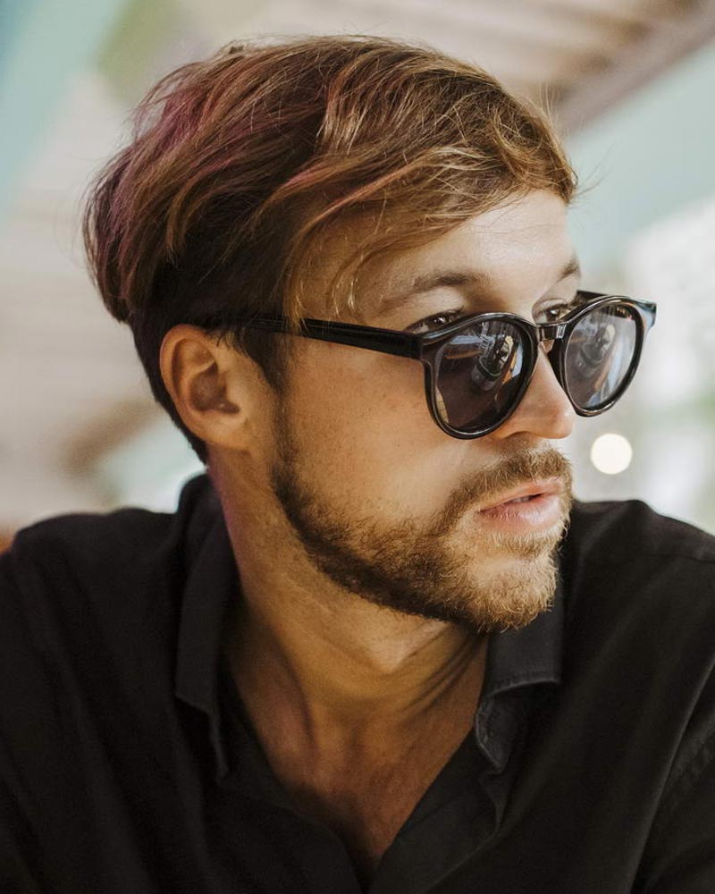 Heart-shaped sunglasses with pink lenses