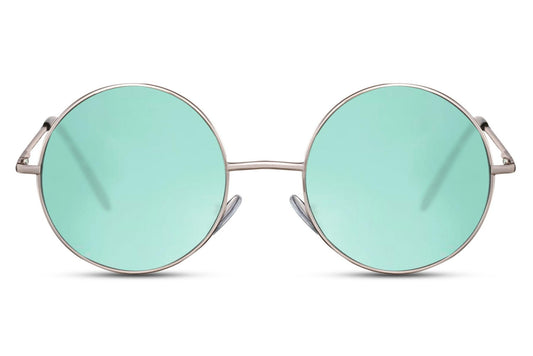 Heart-shaped sunglasses with pink lenses