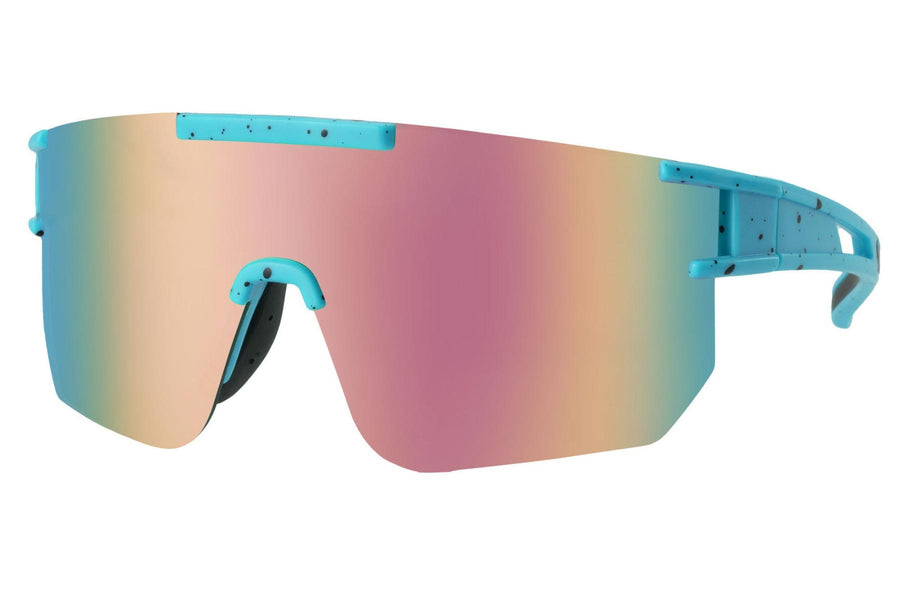 Heart-shaped sunglasses with pink lenses