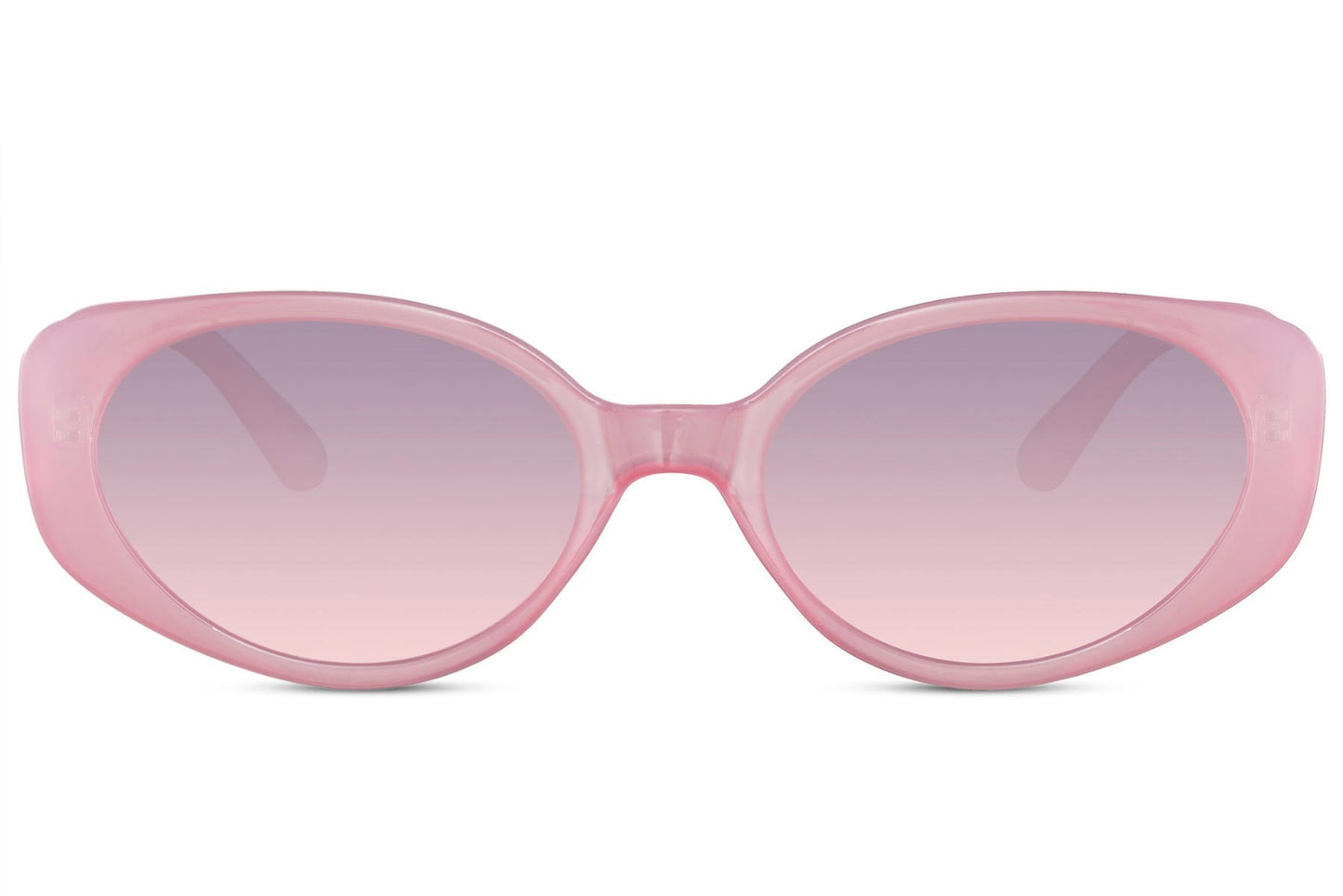 Heart-shaped sunglasses with pink lenses