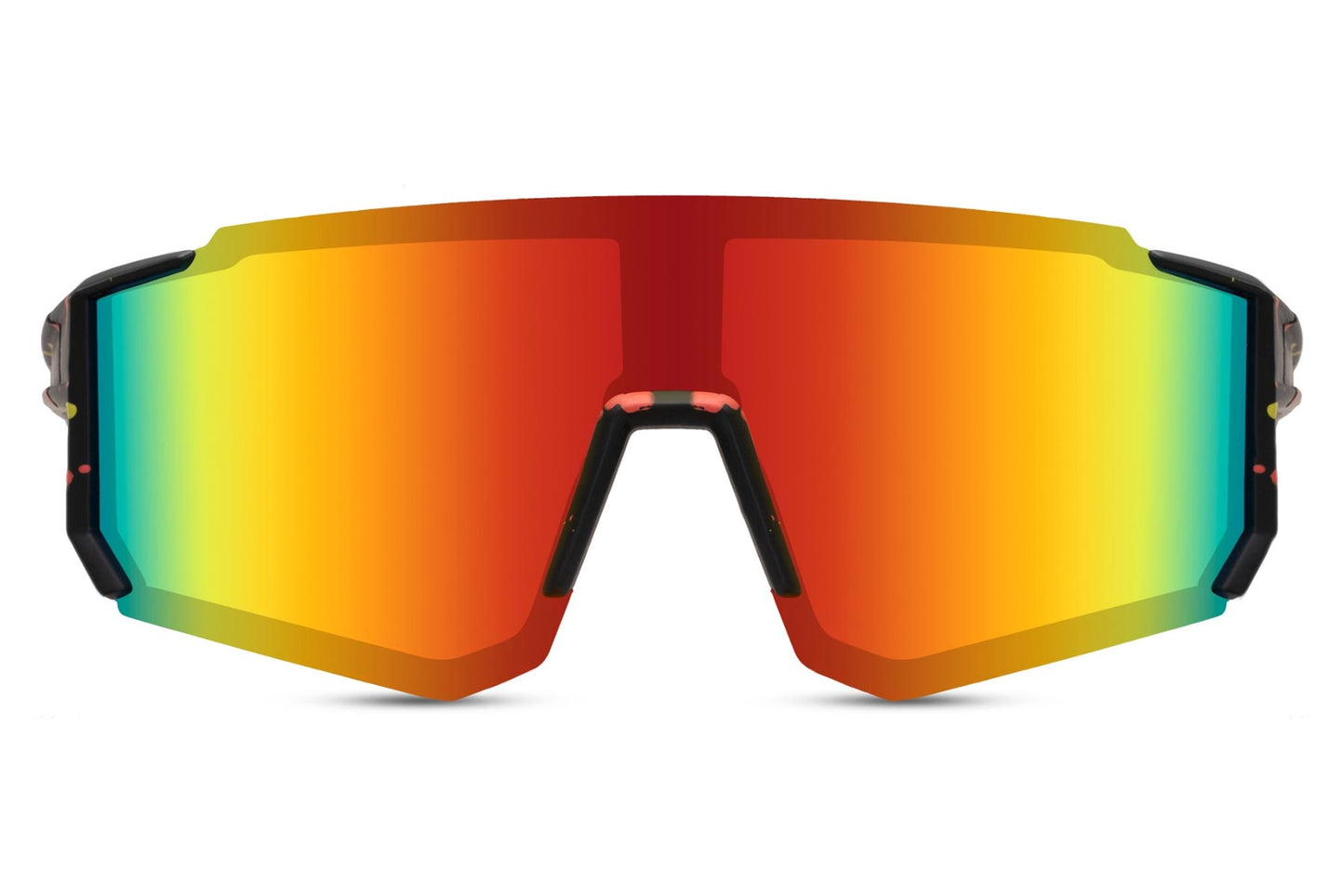 Heart-shaped sunglasses with pink lenses