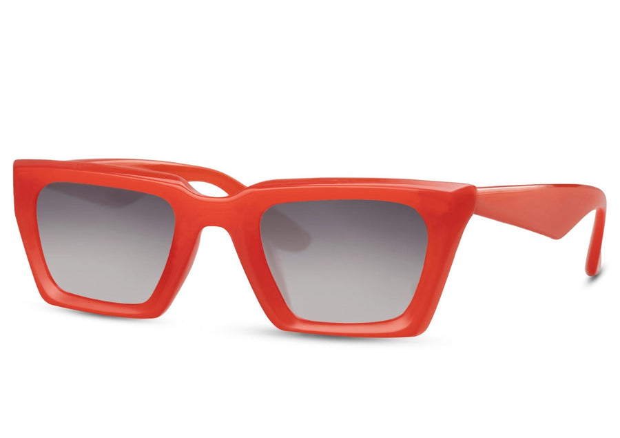 Cateye solglasögon i rött med tonade glas