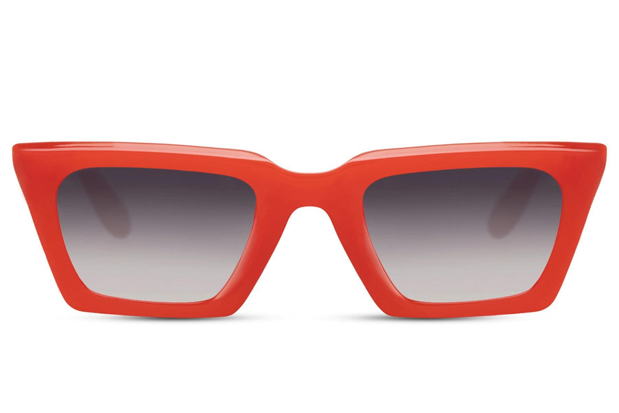 Cateye solglasögon i rött med tonade glas