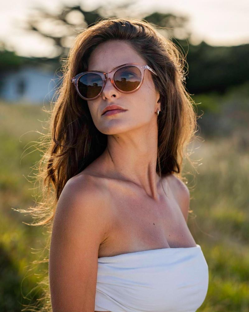 Heart-shaped sunglasses with pink lenses