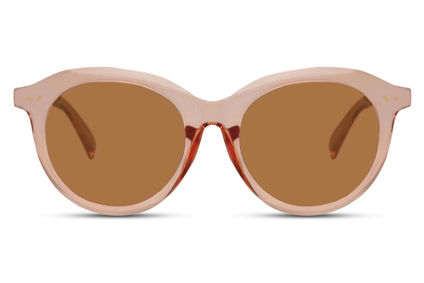 Heart-shaped sunglasses with pink lenses