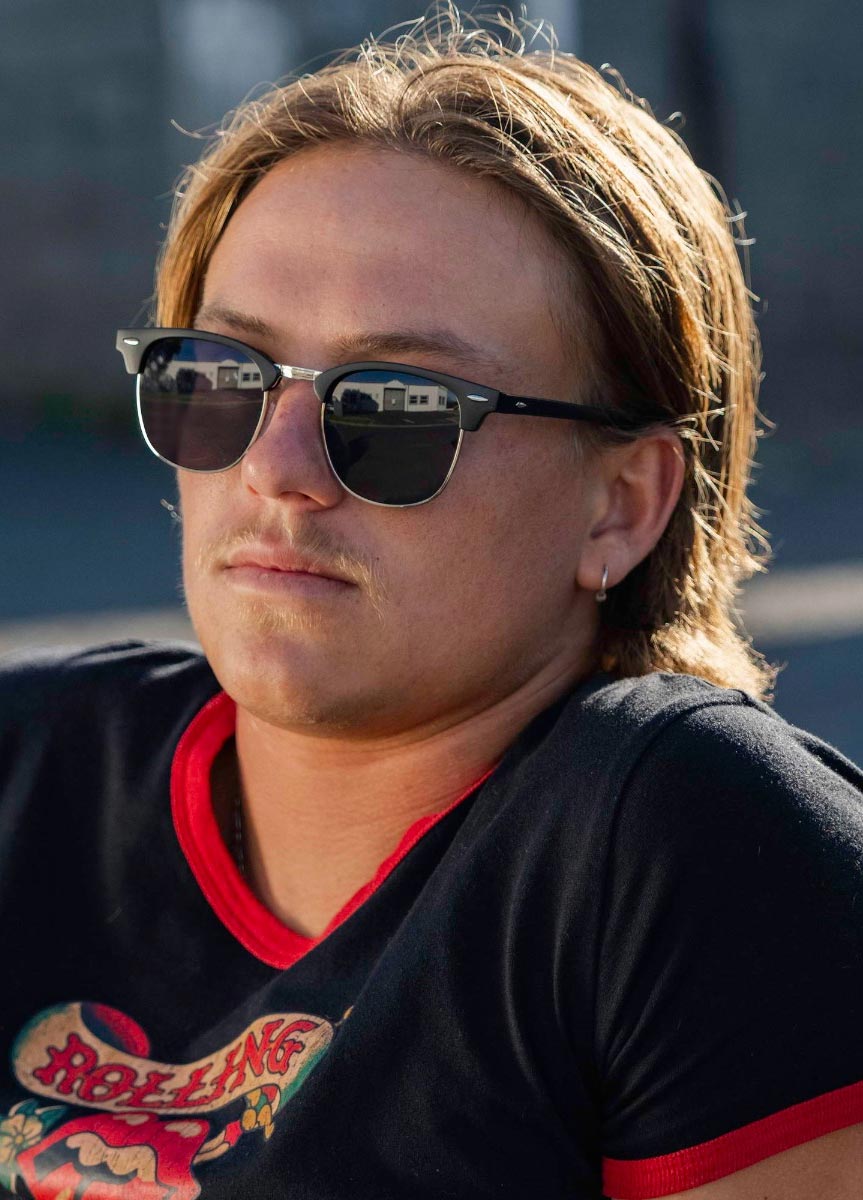 Heart-shaped sunglasses with pink lenses