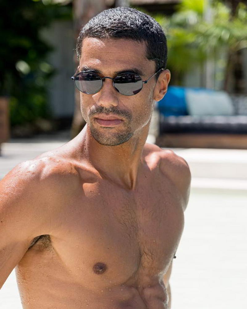 Heart-shaped sunglasses with pink lenses