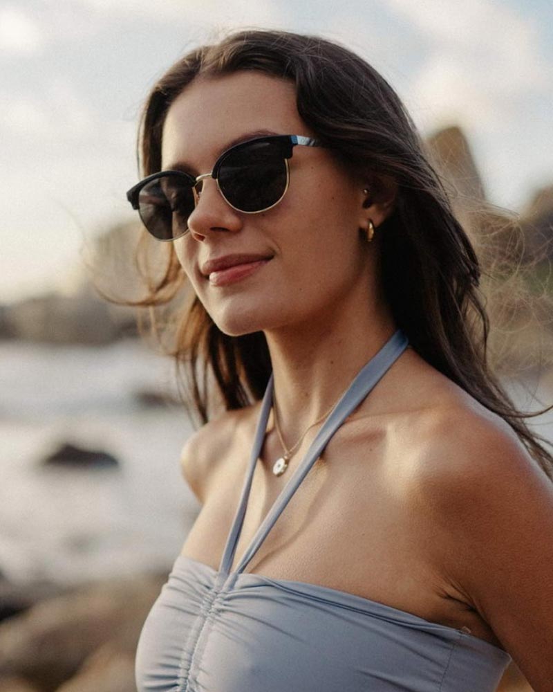 Heart-shaped sunglasses with pink lenses