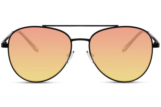Heart-shaped sunglasses with pink lenses