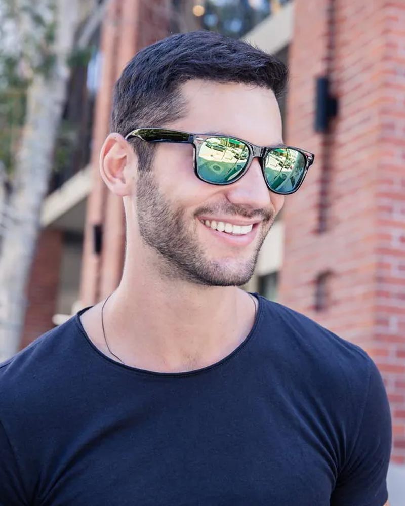 Heart-shaped sunglasses with pink lenses