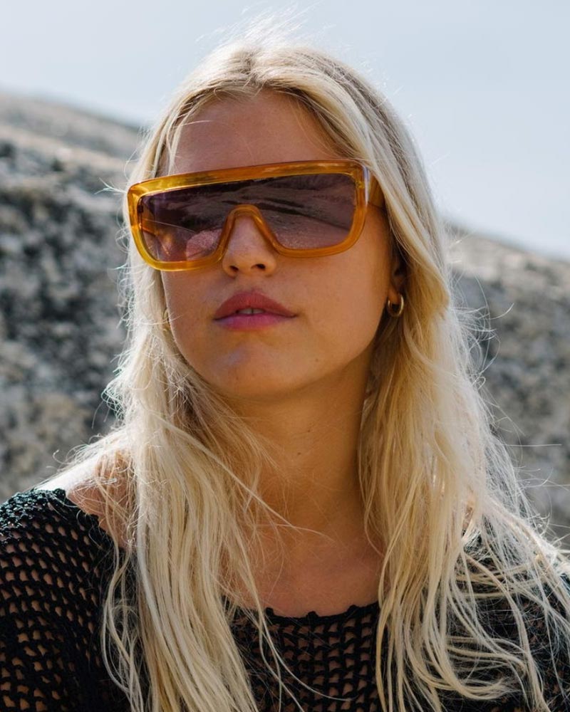 Heart-shaped sunglasses with pink lenses