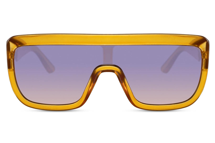 Heart-shaped sunglasses with pink lenses