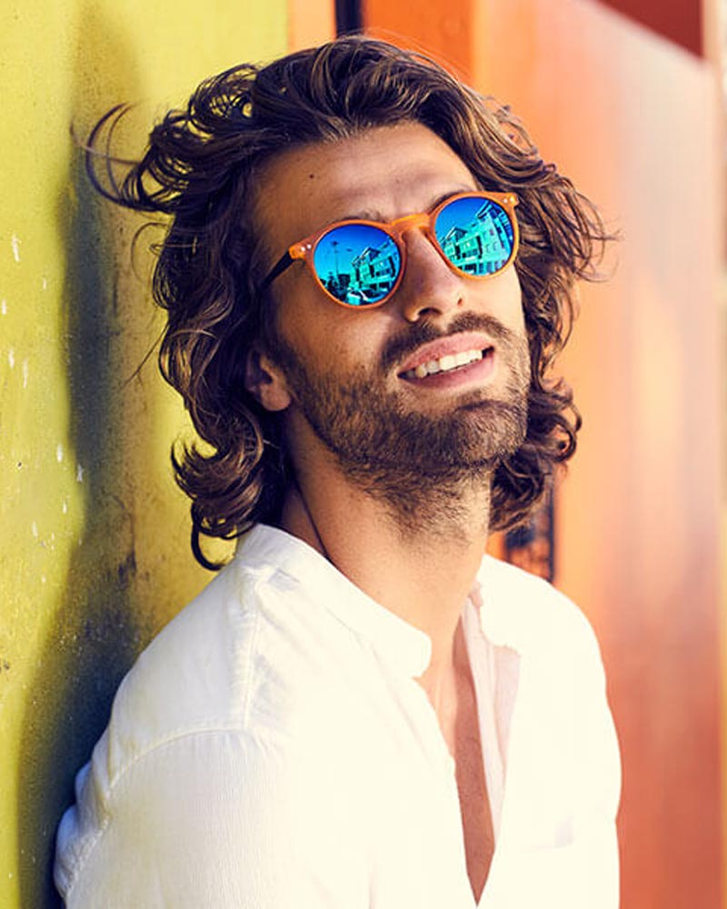 Heart-shaped sunglasses with pink lenses