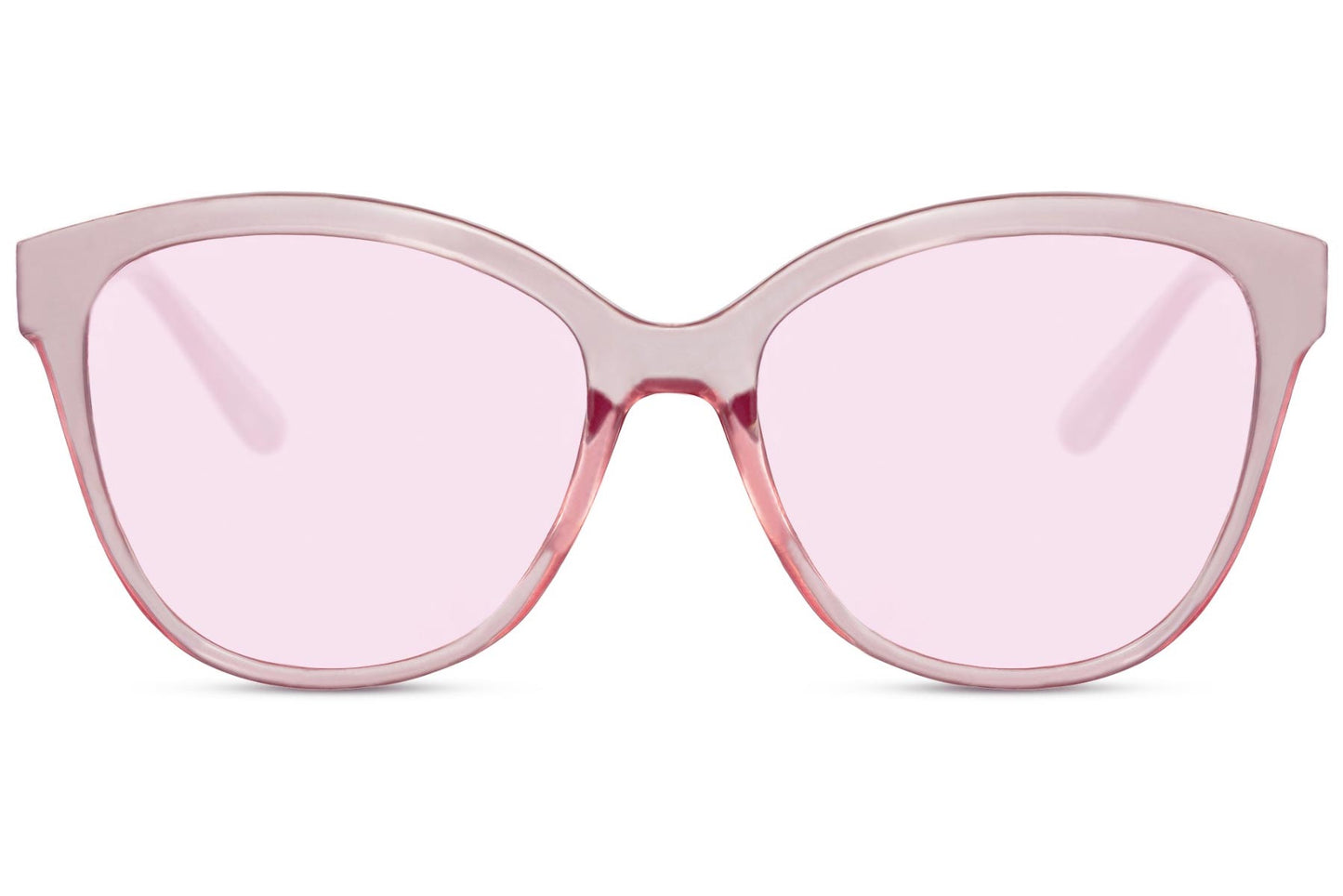 Heart-shaped sunglasses with pink lenses