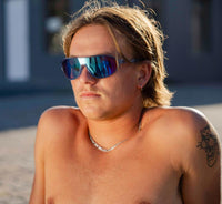 Thumbnail for Heart-shaped sunglasses with pink lenses