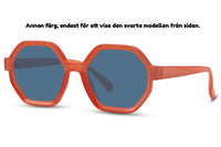 Thumbnail for Runda solglasögon i svart med svarta glas #6712