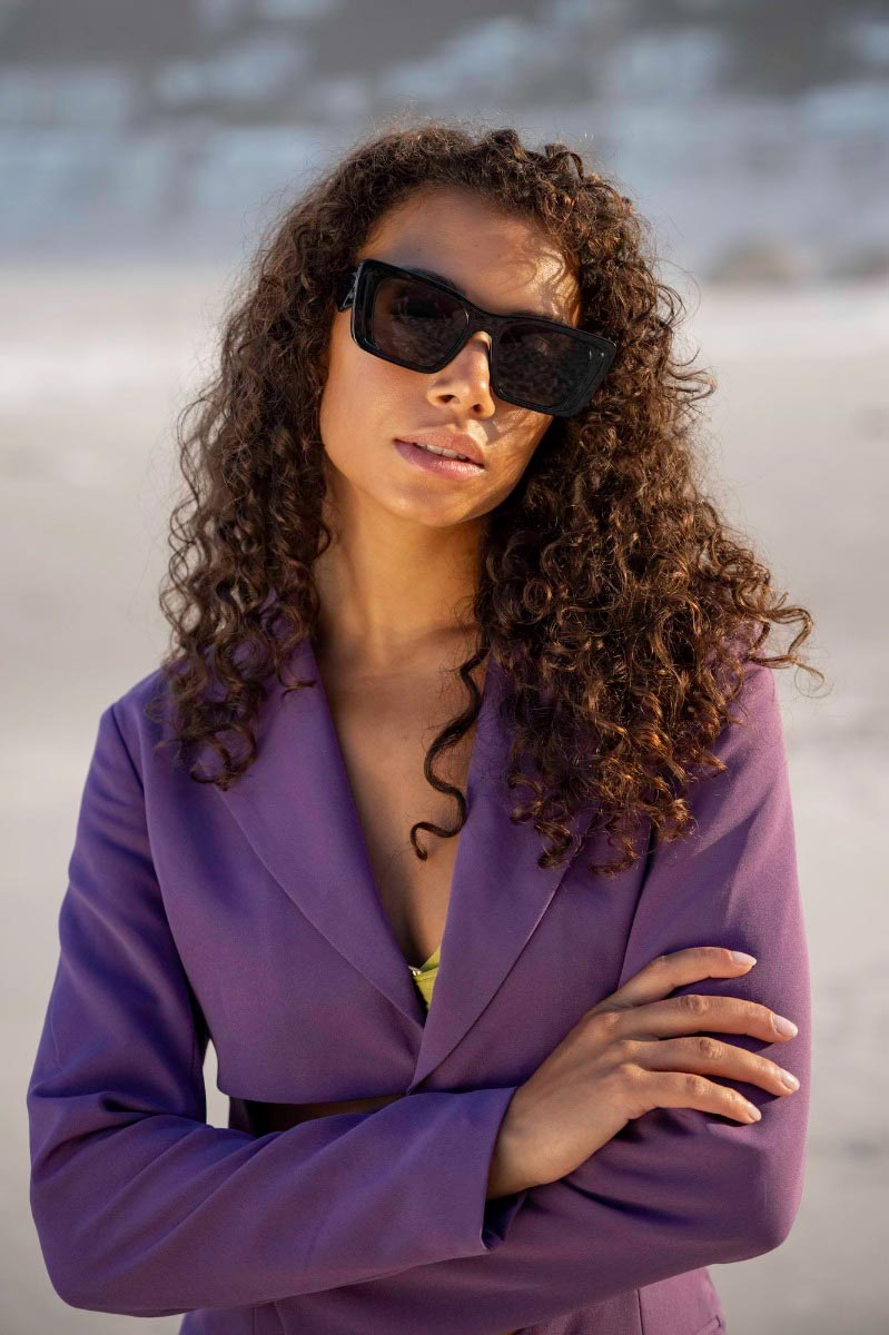 Heart-shaped sunglasses with pink lenses