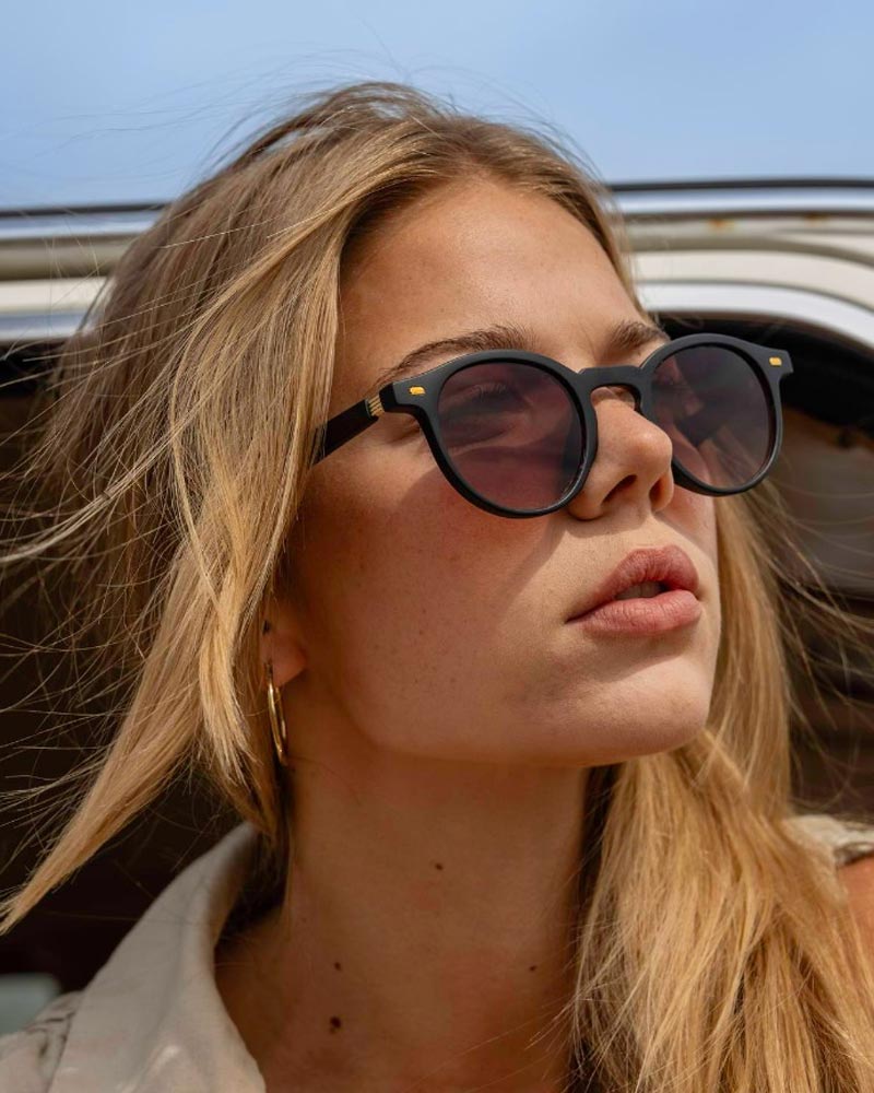 Heart-shaped sunglasses with pink lenses