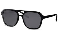Thumbnail for Aviator svarta solglasögon med svarta glas