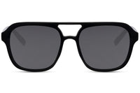 Thumbnail for Aviator svarta solglasögon med svarta glas