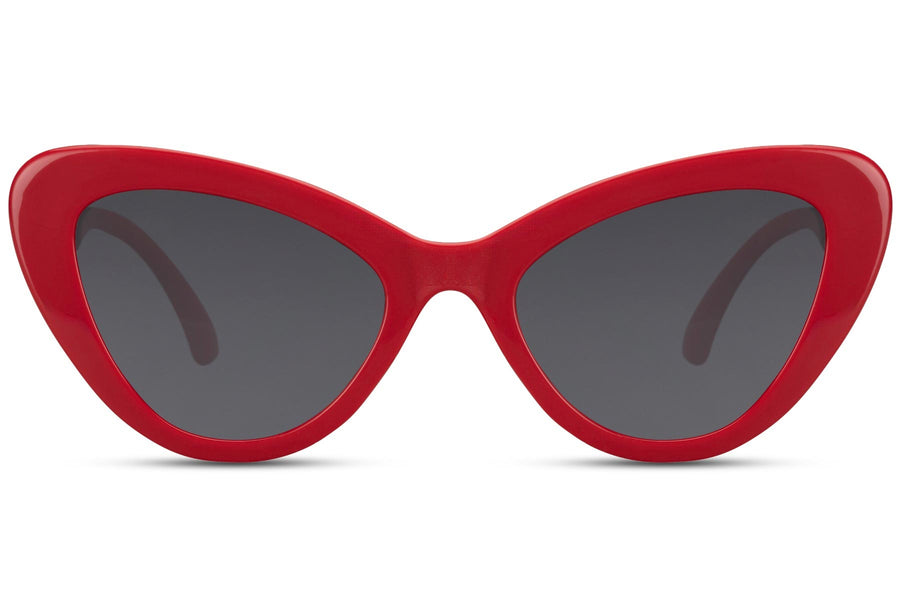 Heart-shaped sunglasses with pink lenses