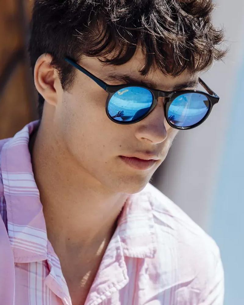 Heart-shaped sunglasses with pink lenses