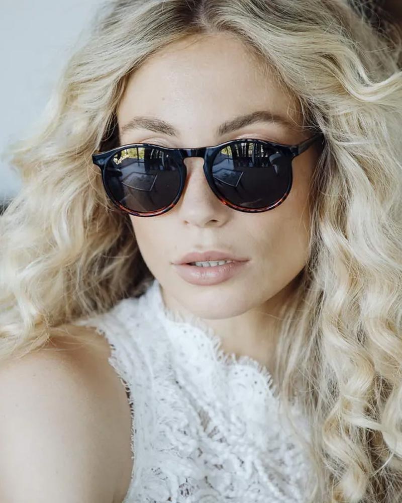 Heart-shaped sunglasses with pink lenses