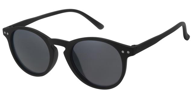 Klassiska något rundade solglasögon för barn 0-4år - Svarta