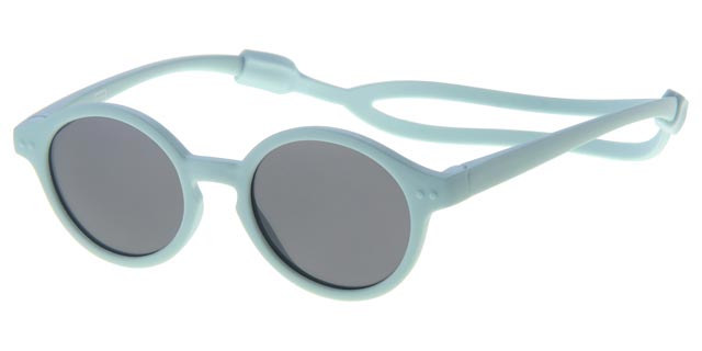 Runda solglasögon i mjuk TPE för barn 0-4år - Turkos
