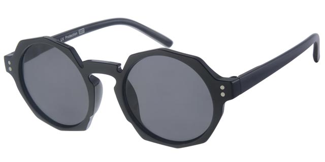 Round sunglasses for children 0-4 years - Black