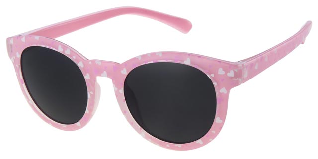Classic sunglasses for children 0-4 years - Pink with hearts